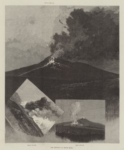De uitbarsting van de Etna door Charles Auguste Loye